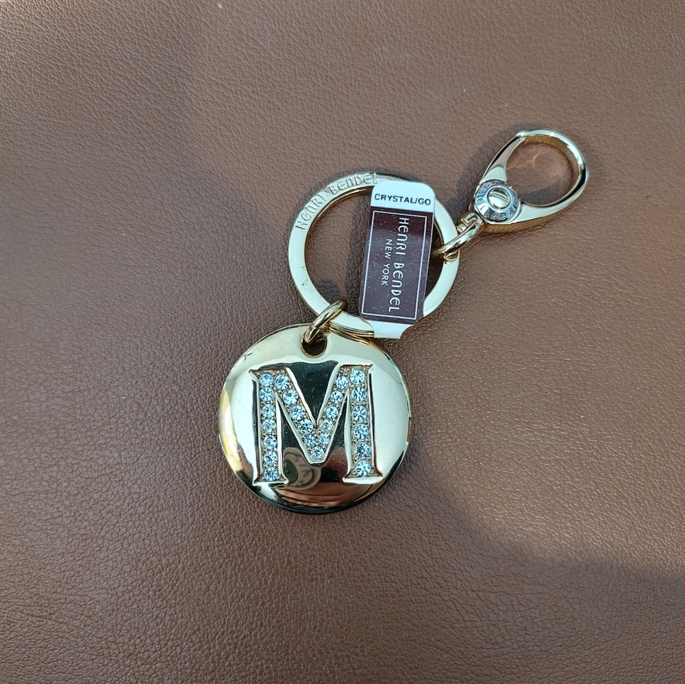 Henri Bendel "M" Initial Key fob/keychain